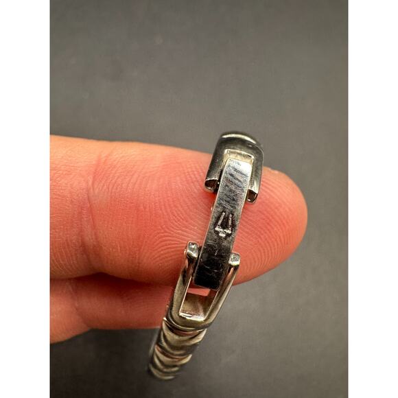 Bulova Quartz 96L98 Movement Ice Blue Dial Ladies Watch Silver Tone 13.2mm 6.5" - Picture 9 of 11